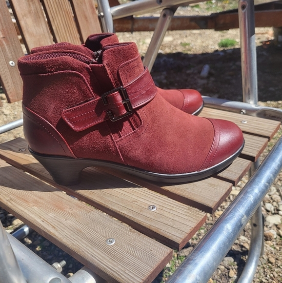 Orthopedic Size‎ 11 Leather Bio Heels With Ortho Cushion Booties Emma 245 - Picture 1 of 8